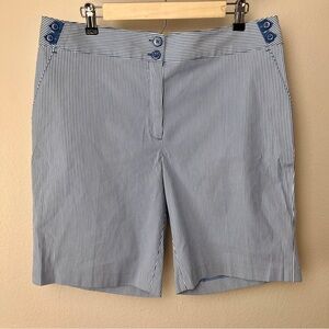 EP Pro Women’s Blue and White Striped Golf Shorts size 14